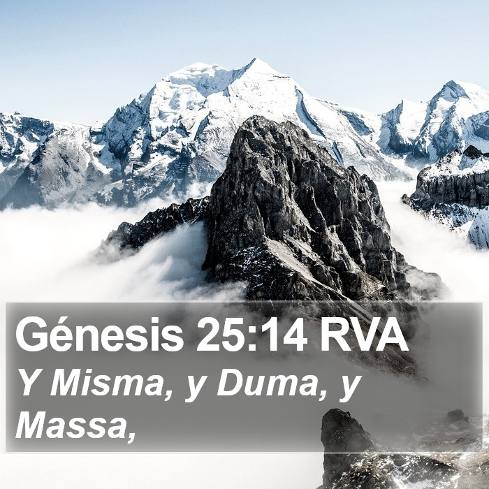 Génesis 25:14 RVA Bible Study