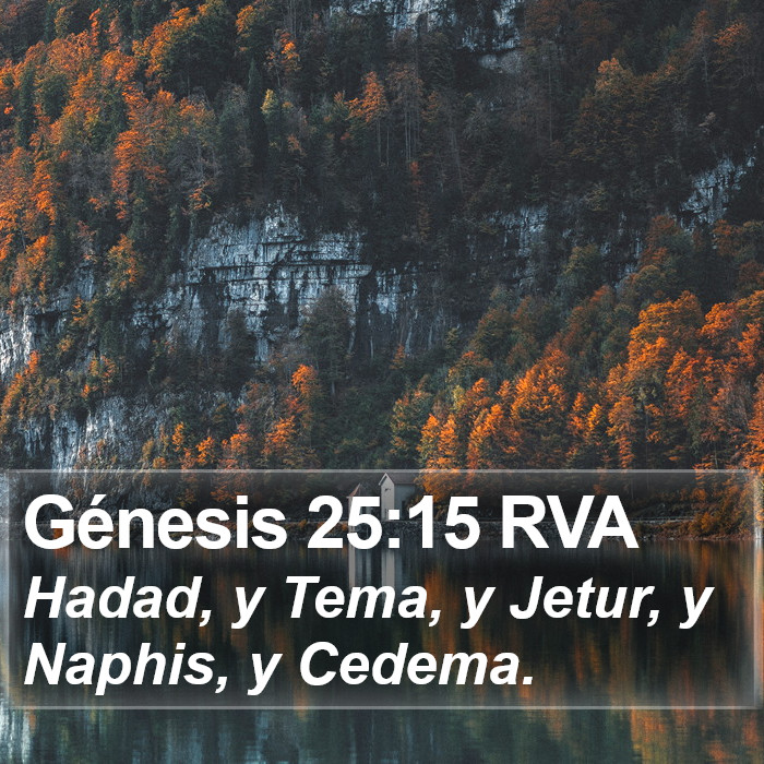 Génesis 25:15 RVA Bible Study