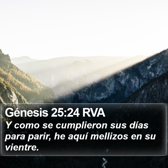 Génesis 25:24 RVA Bible Study