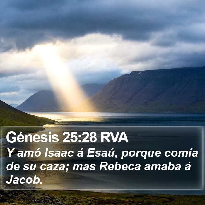 Génesis 25:28 RVA Bible Study
