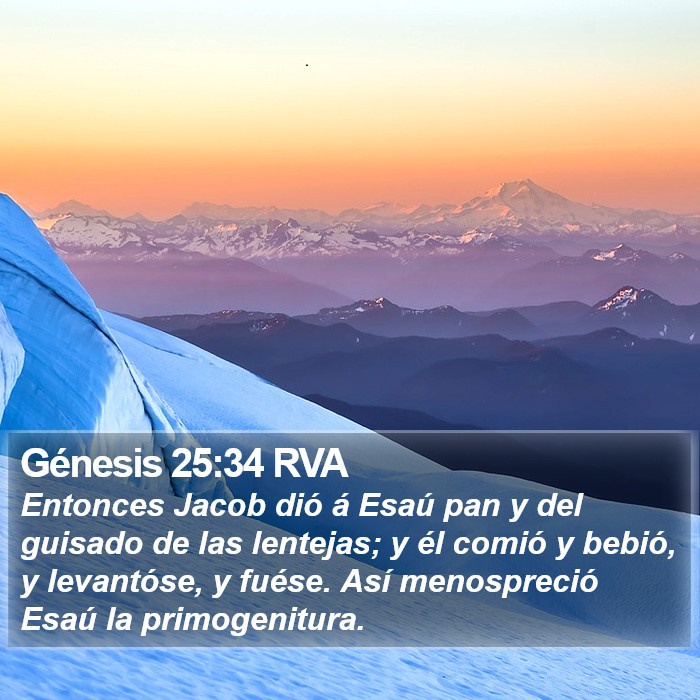 Génesis 25:34 RVA Bible Study