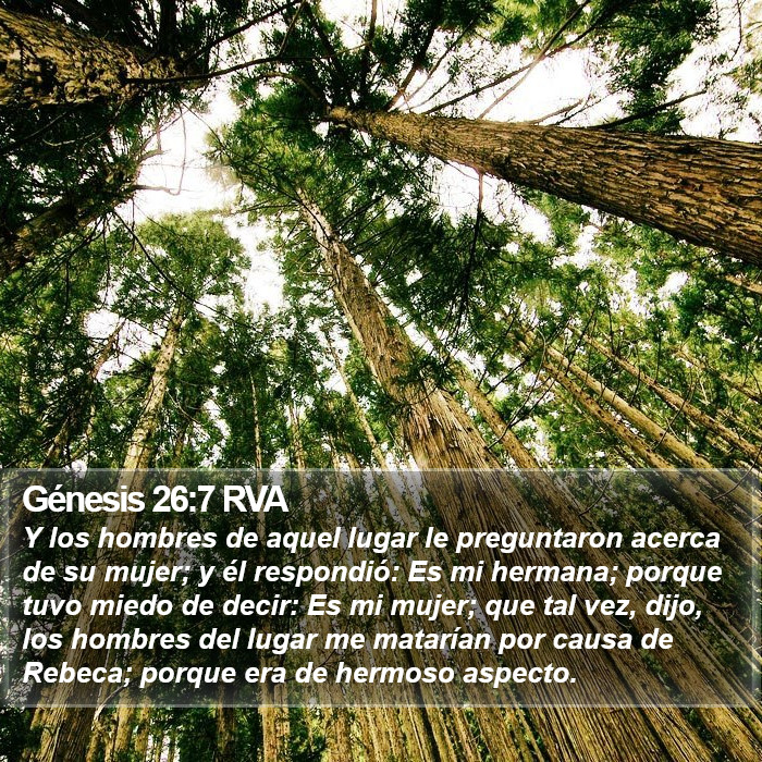 Génesis 26:7 RVA Bible Study