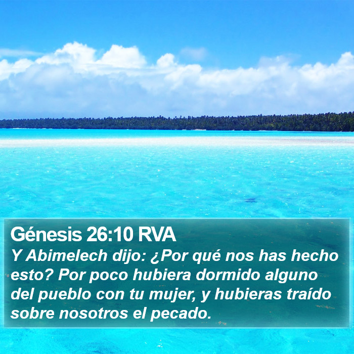 Génesis 26:10 RVA Bible Study