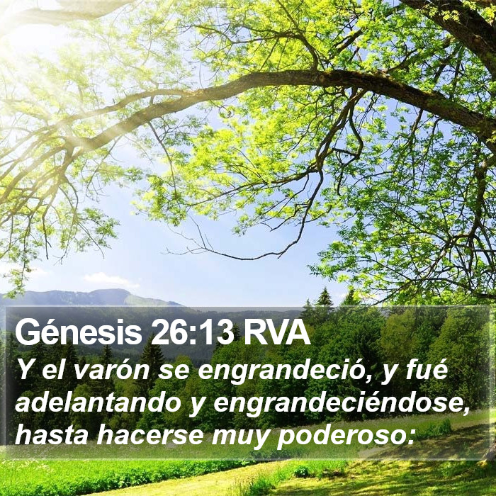 Génesis 26:13 RVA Bible Study