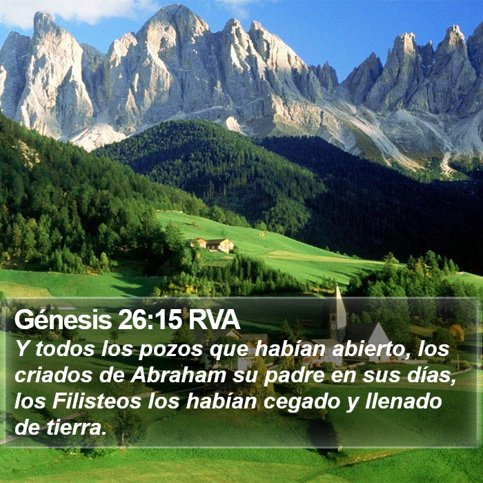 Génesis 26:15 RVA Bible Study