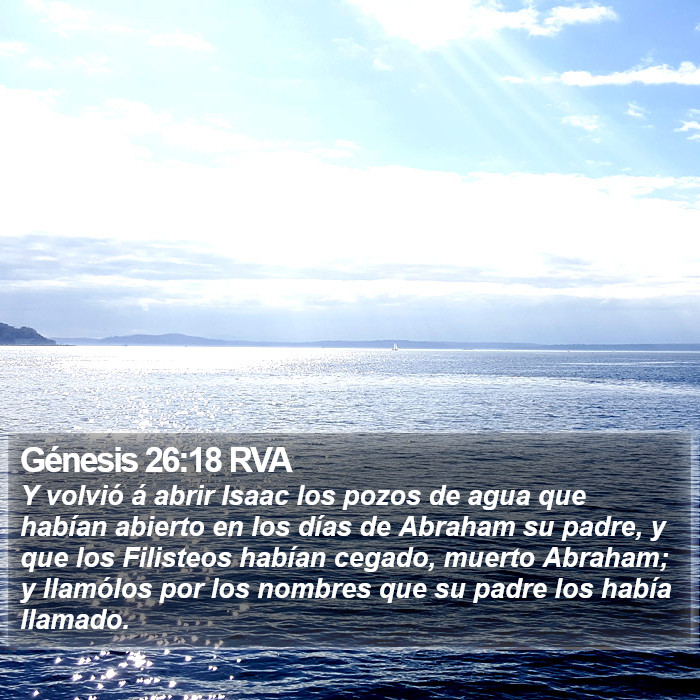 Génesis 26:18 RVA Bible Study