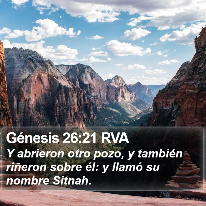 Génesis 26:21 RVA Bible Study