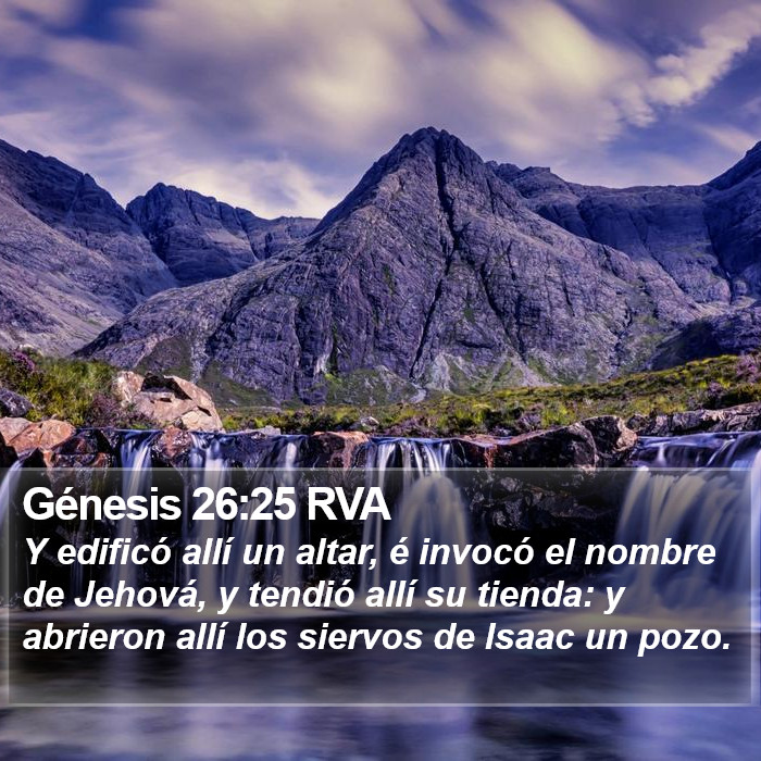Génesis 26:25 RVA Bible Study