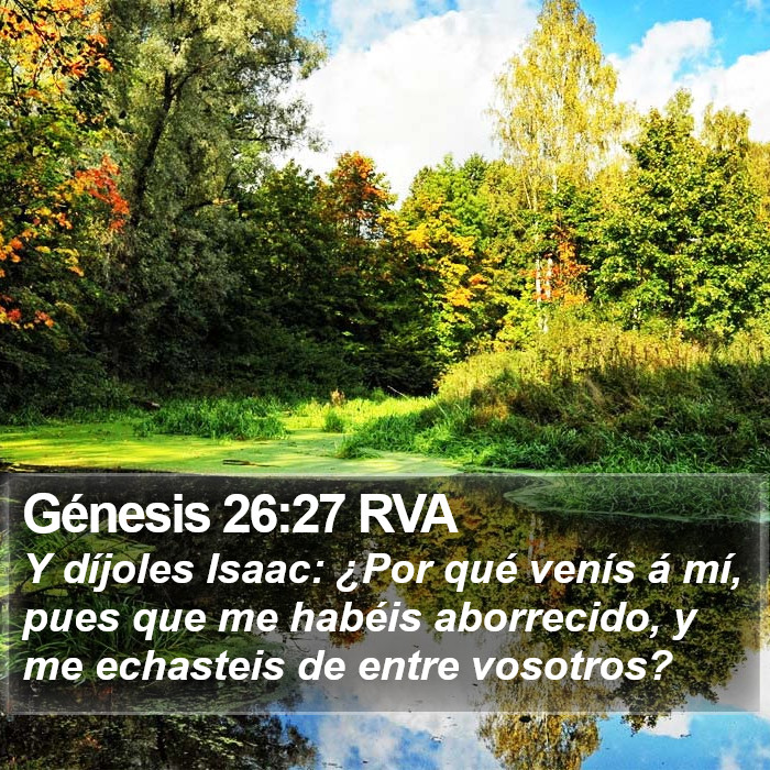 Génesis 26:27 RVA Bible Study