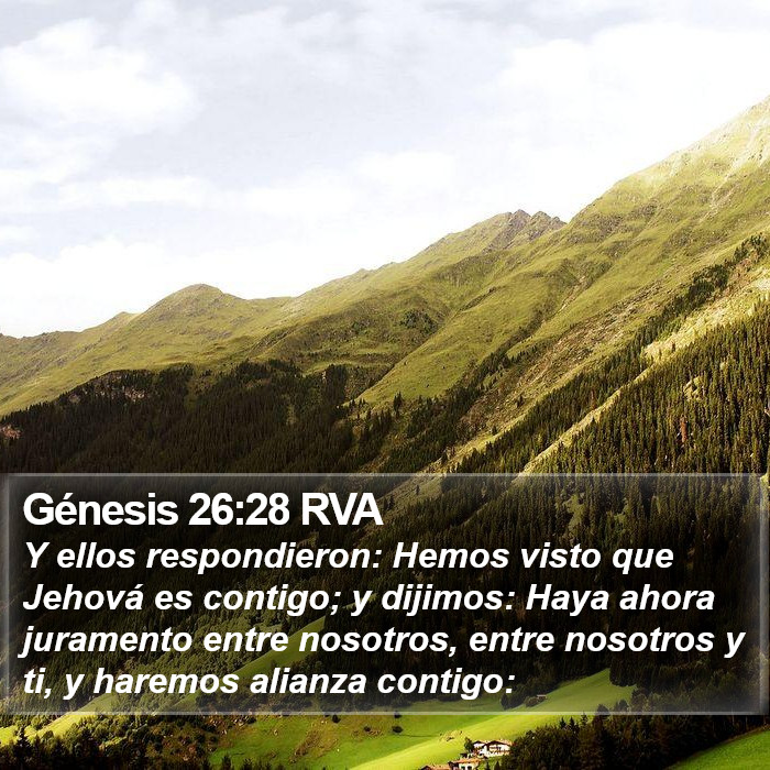 Génesis 26:28 RVA Bible Study
