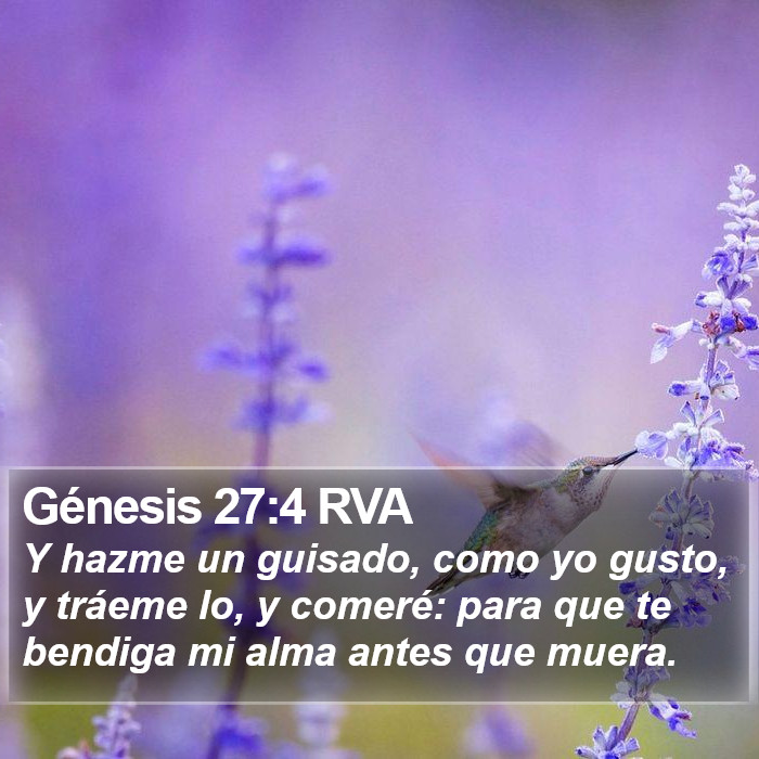 Génesis 27:4 RVA Bible Study