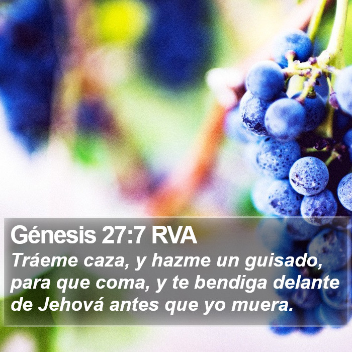 Génesis 27:7 RVA Bible Study