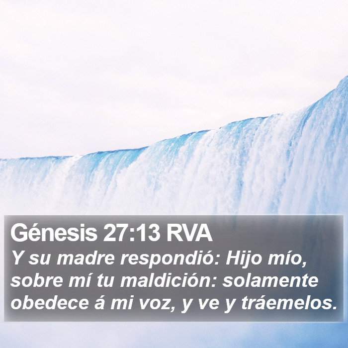 Génesis 27:13 RVA Bible Study