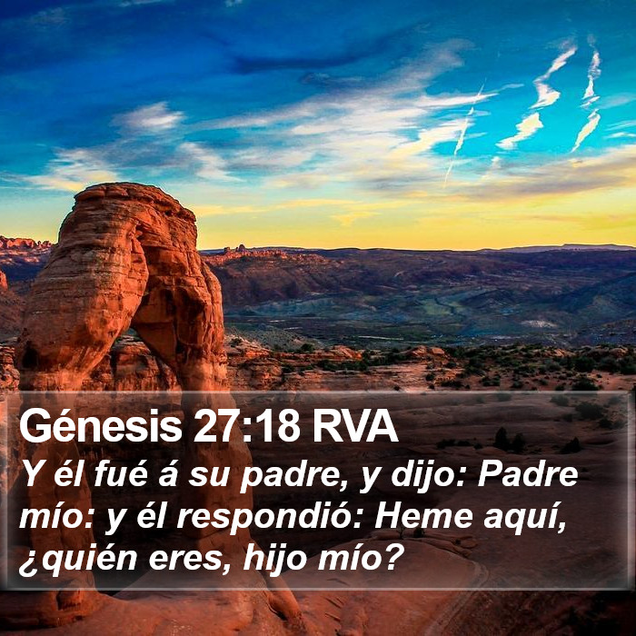 Génesis 27:18 RVA Bible Study