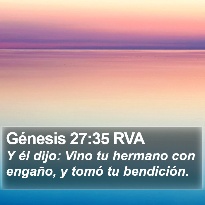 Génesis 27:35 RVA Bible Study