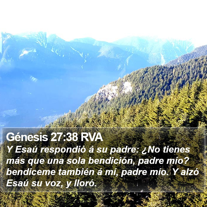 Génesis 27:38 RVA Bible Study