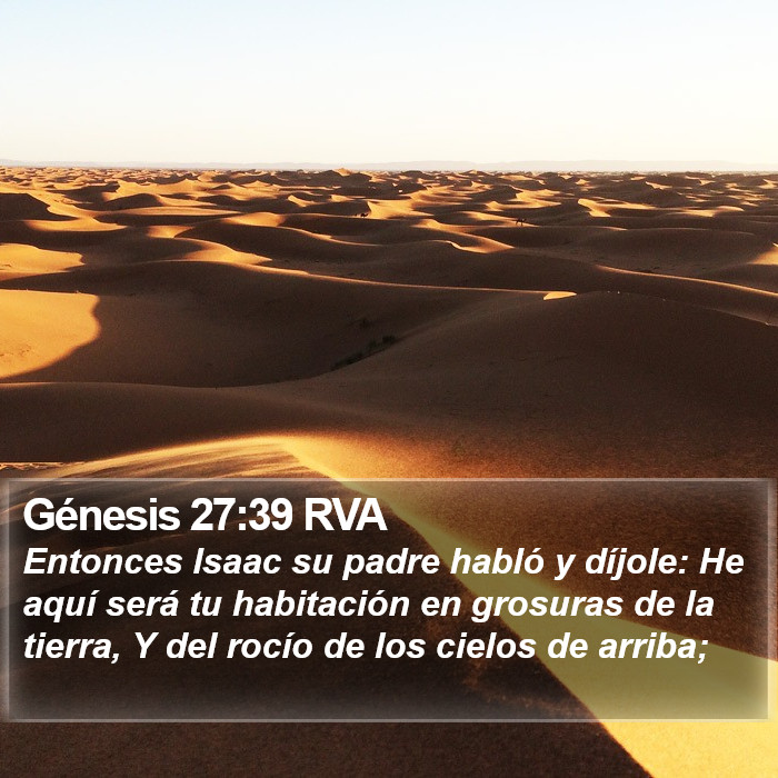 Génesis 27:39 RVA Bible Study