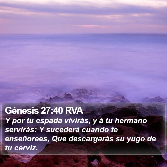 Génesis 27:40 RVA Bible Study