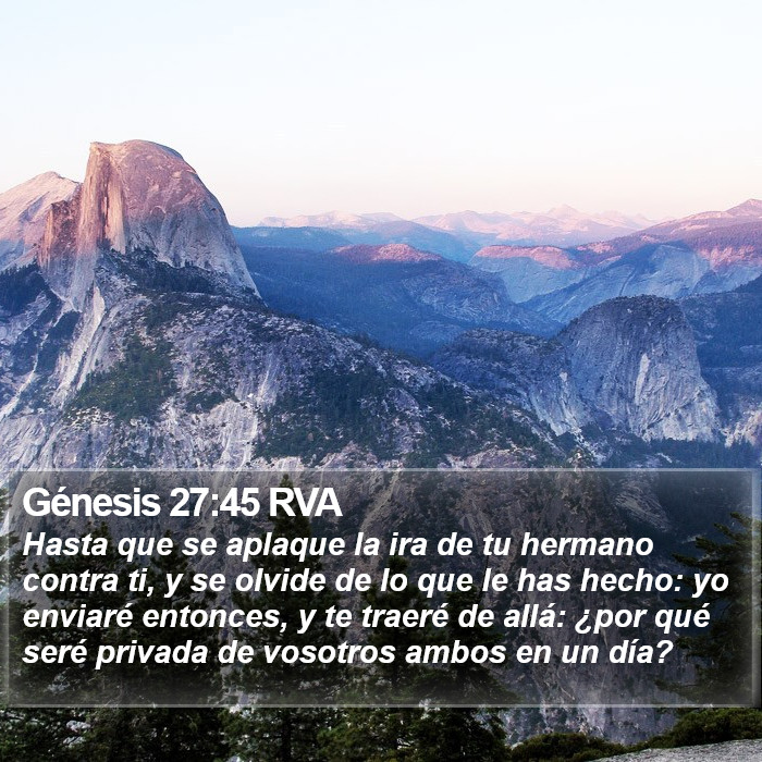 Génesis 27:45 RVA Bible Study