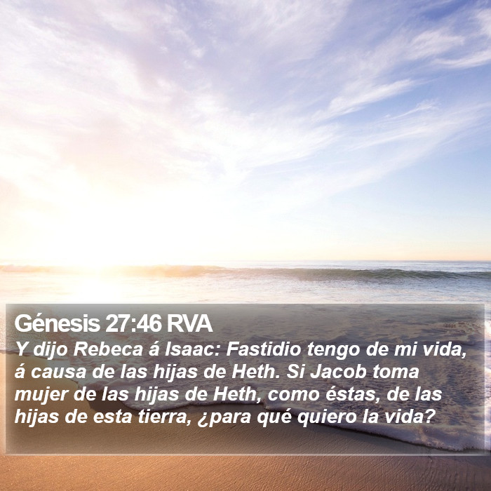 Génesis 27:46 RVA Bible Study