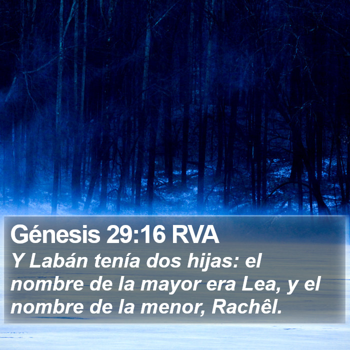 Génesis 29:16 RVA Bible Study