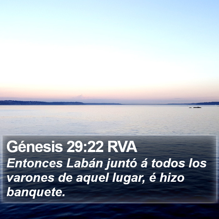 Génesis 29:22 RVA Bible Study