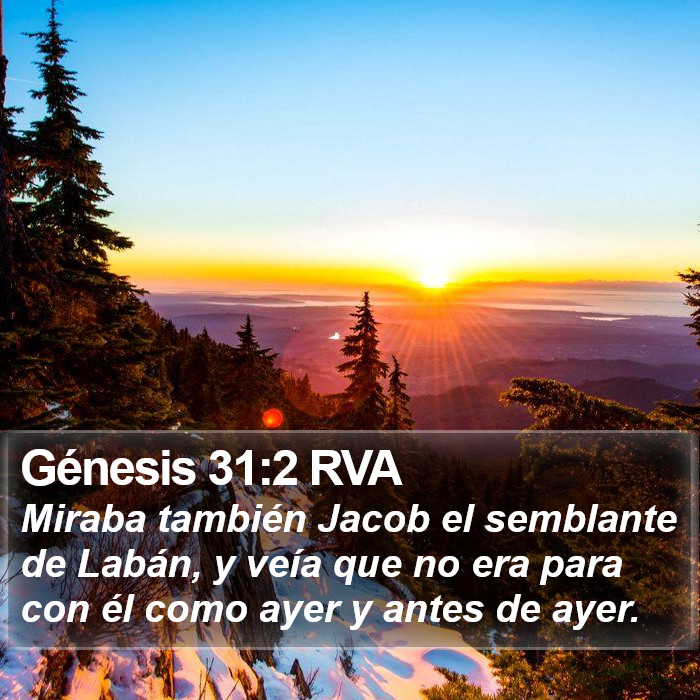 Génesis 31:2 RVA Bible Study