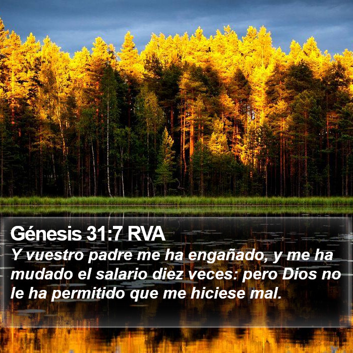 Génesis 31:7 RVA Bible Study