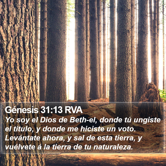 Génesis 31:13 RVA Bible Study