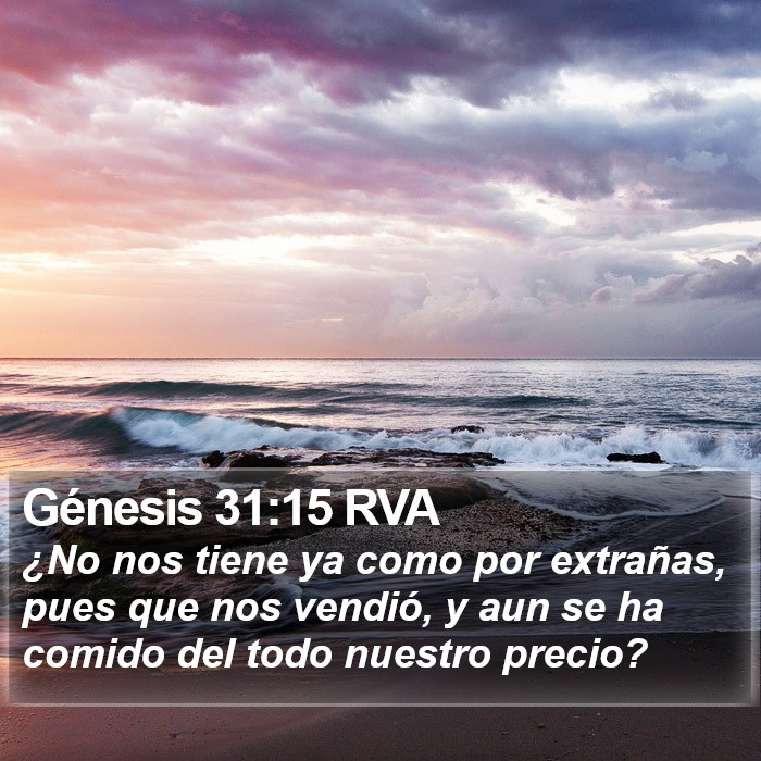 Génesis 31:15 RVA Bible Study