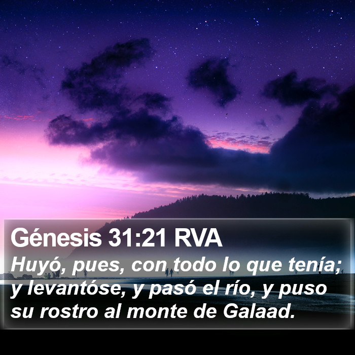 Génesis 31:21 RVA Bible Study