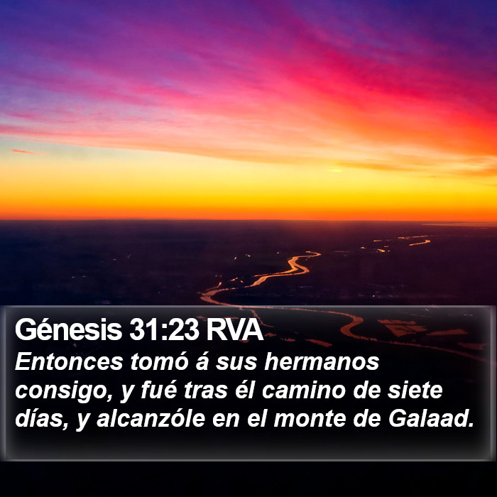 Génesis 31:23 RVA Bible Study