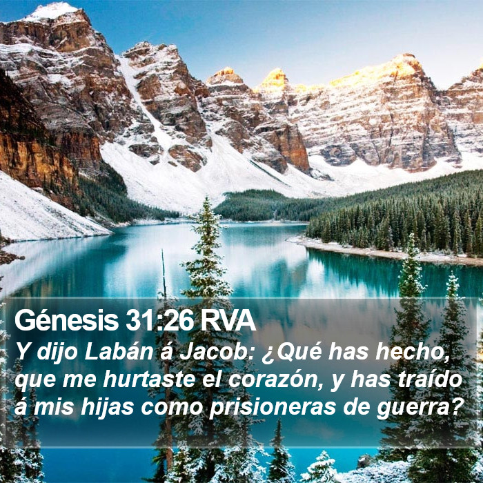 Génesis 31:26 RVA Bible Study