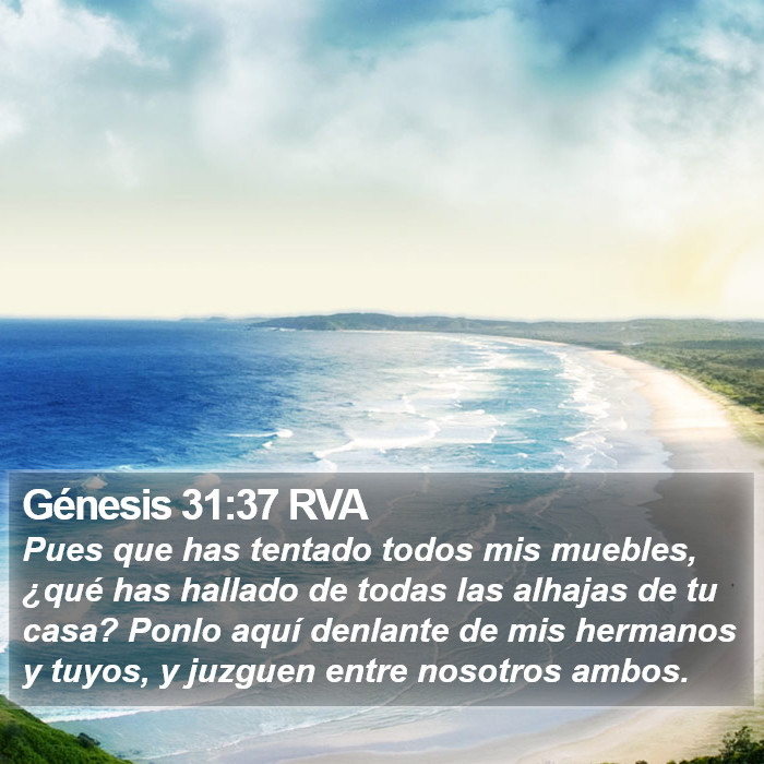 Génesis 31:37 RVA Bible Study