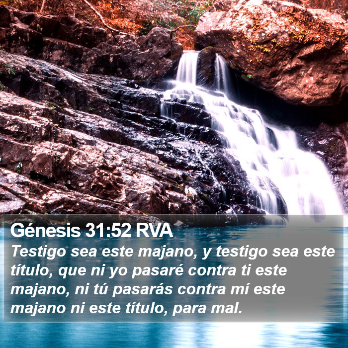 Génesis 31:52 RVA Bible Study