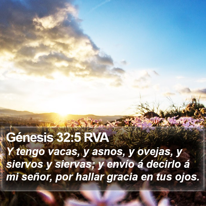 Génesis 32:5 RVA Bible Study