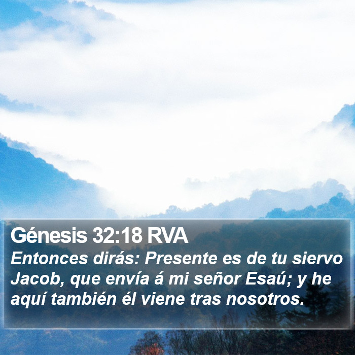 Génesis 32:18 RVA Bible Study