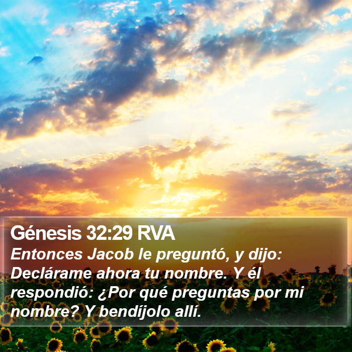 Génesis 32:29 RVA Bible Study