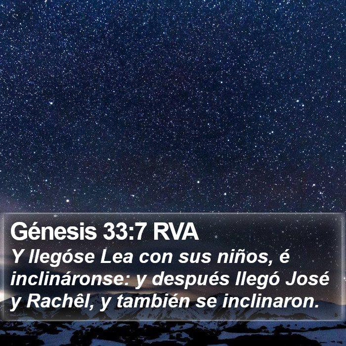 Génesis 33:7 RVA Bible Study