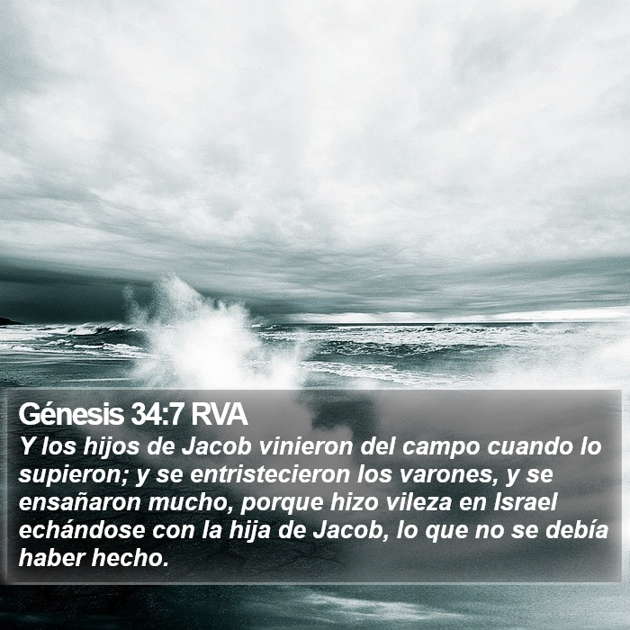 Génesis 34:7 RVA Bible Study