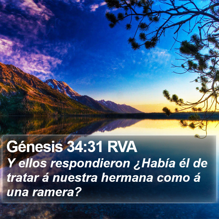 Génesis 34:31 RVA Bible Study