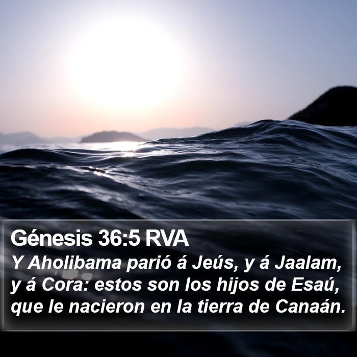 Génesis 36:5 RVA Bible Study