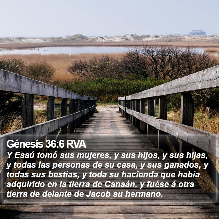 Génesis 36:6 RVA Bible Study