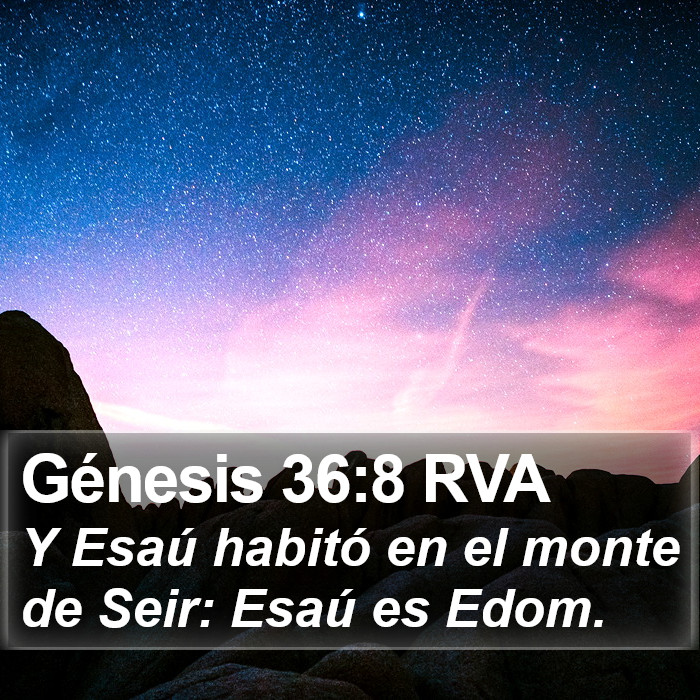 Génesis 36:8 RVA Bible Study