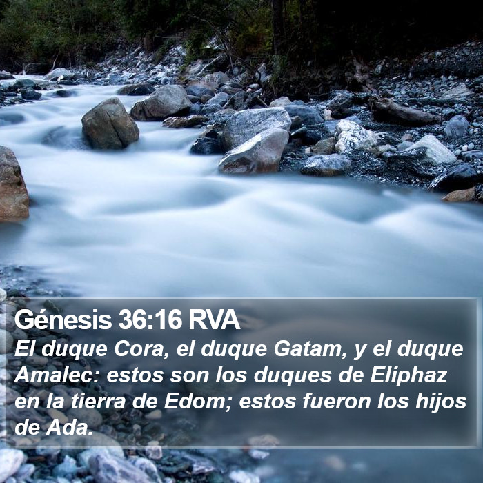 Génesis 36:16 RVA Bible Study