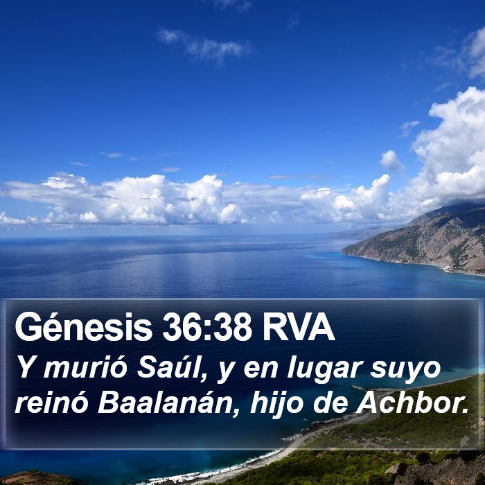 Génesis 36:38 RVA Bible Study