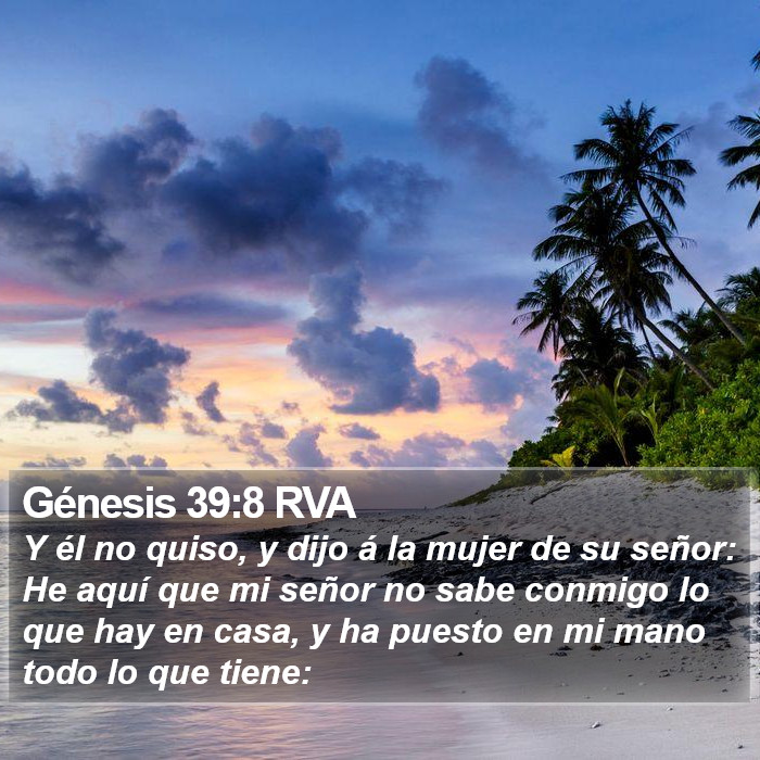 Génesis 39:8 RVA Bible Study