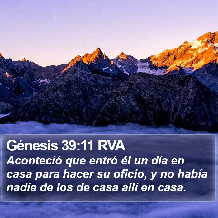 Génesis 39:11 RVA Bible Study