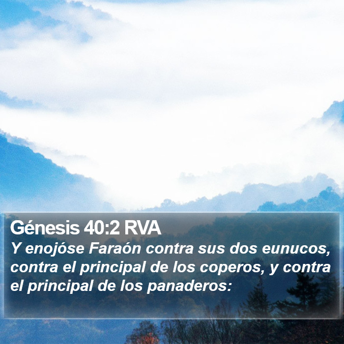 Génesis 40:2 RVA Bible Study