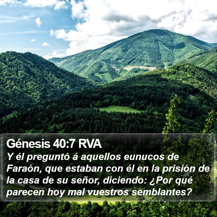 Génesis 40:7 RVA Bible Study